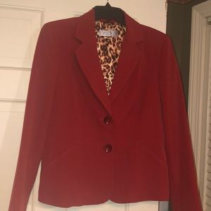 Burnt Red Jacket - so pretty & flattering